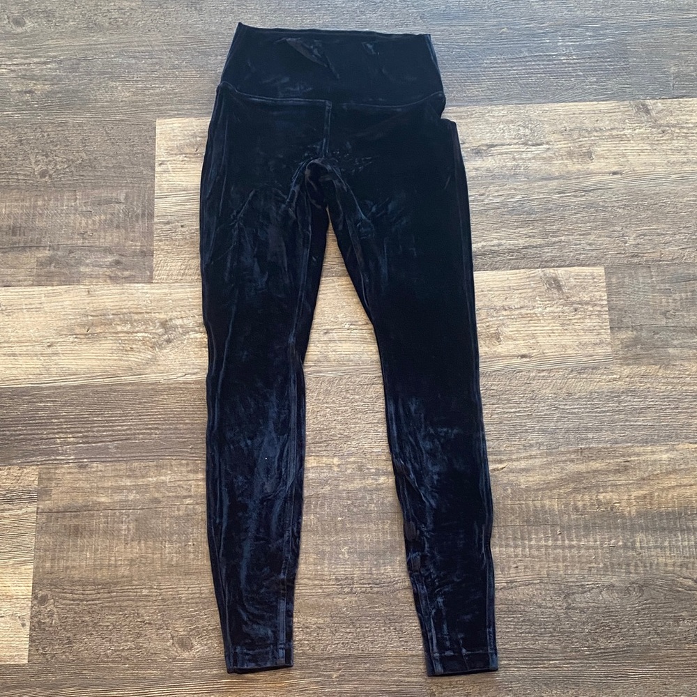 Lululemon Athletica Velvet Leggings in Black